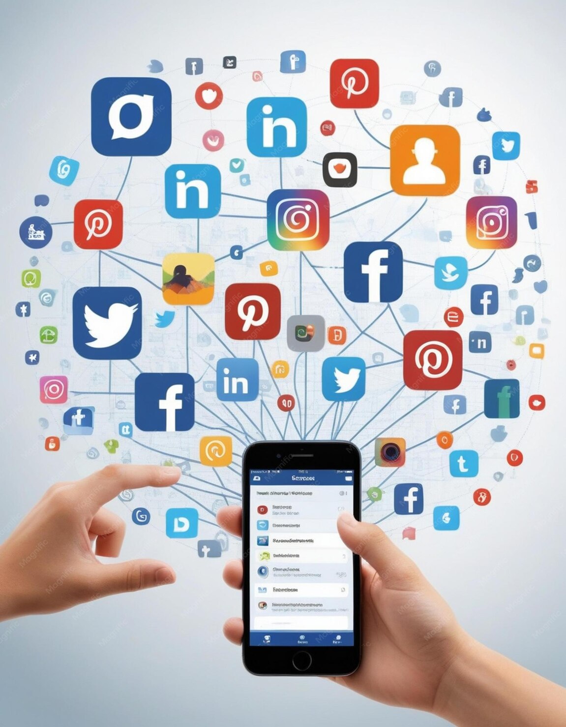 Social media marketing strategy, content creation, and digital advertising